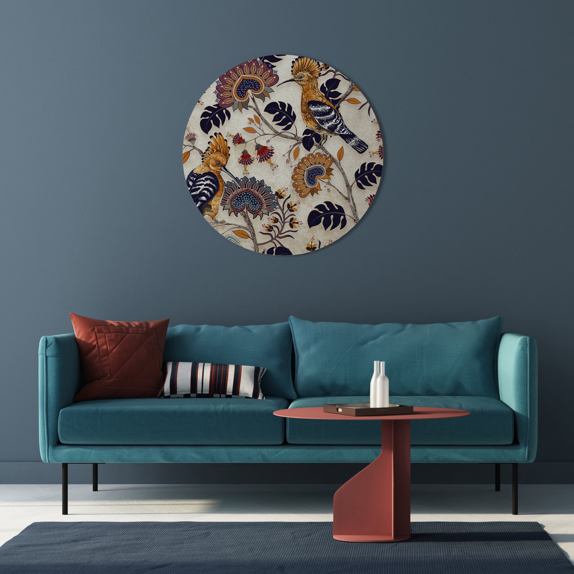 Arte de pared redondo EMINENT HOOPOE