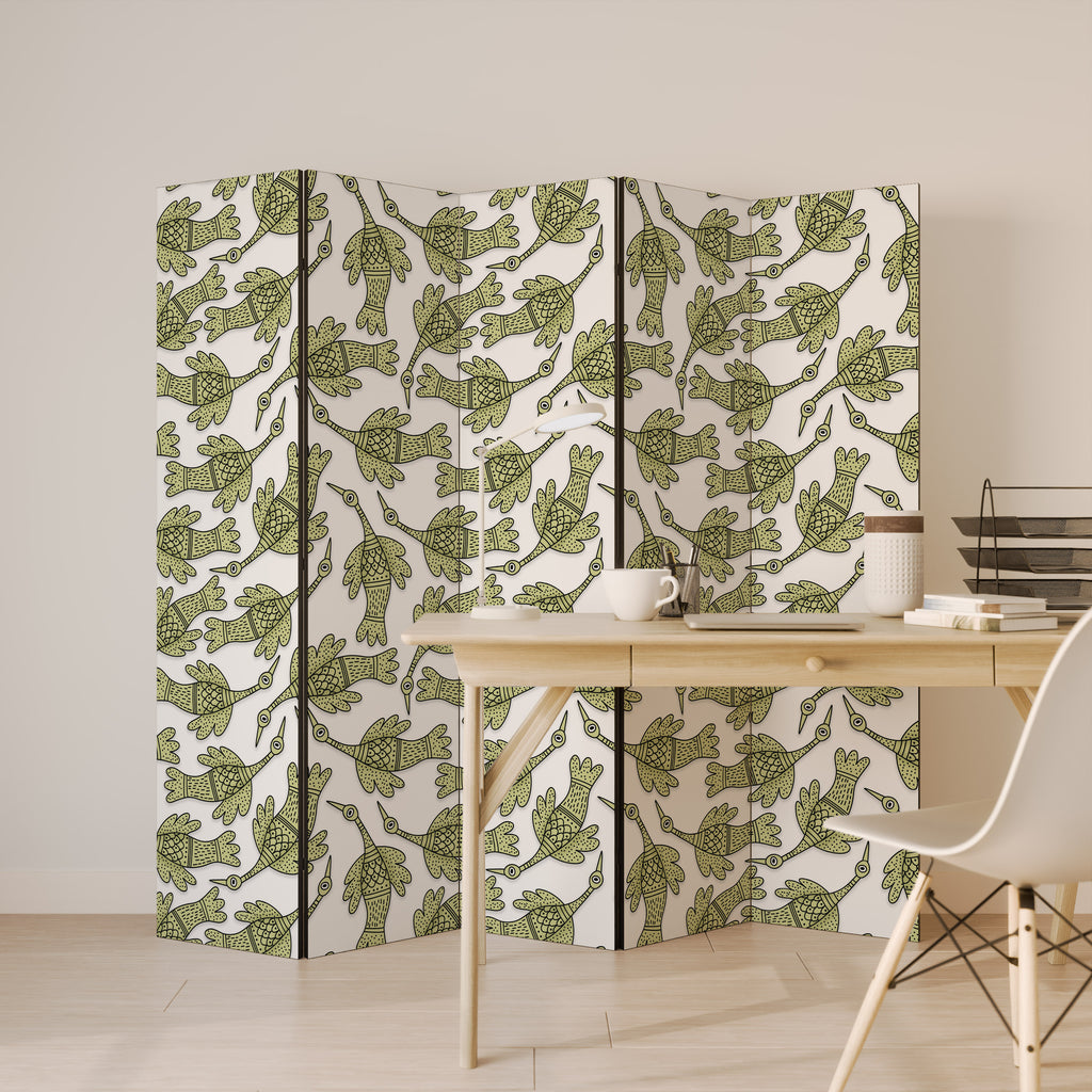 SEEDLING SONGBIRD 5-Panel Room Divider
