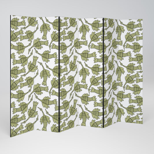 SEEDLING SONGBIRD Biombo de 6 paneles