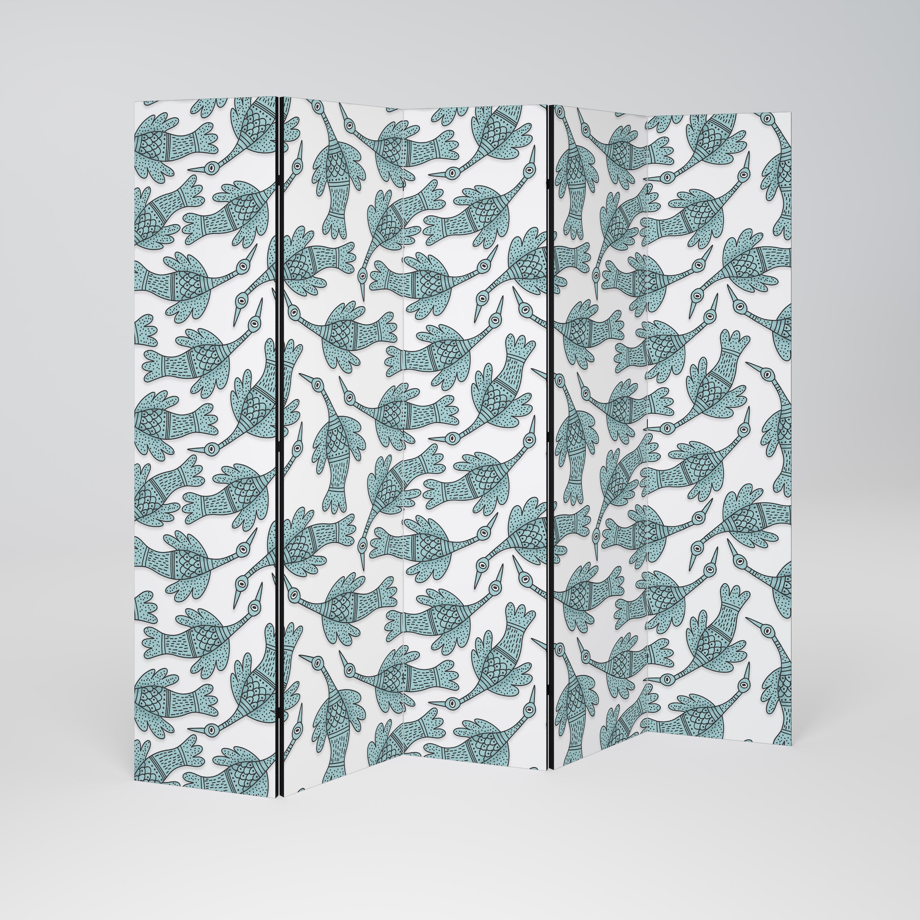 WATERSPOUT SONGIBIRD Decorative 5-Panel Room Divider
