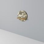 ALMONDINE SONGBIRD Estante Redondo Decorativo en Efecto Roble