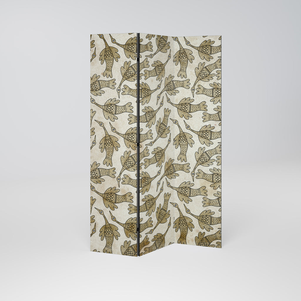 ALMONDINE SONGBIRD 3-Panel Room Divider