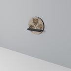 STEAMPUNK TRIO Estante Redondo Decorativo en Acabado Negro