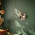 STEAMPUNK TRIO Estante Redondo Decorativo en Acabado Negro