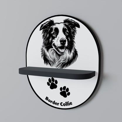 BORDER COLLIE Art Shelf