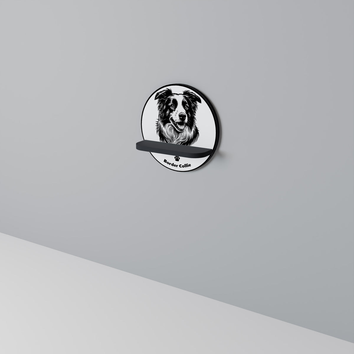 BORDER COLLIE Estante Artístico