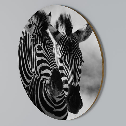 STRIPED SYMPHONY Arte de pared redondo