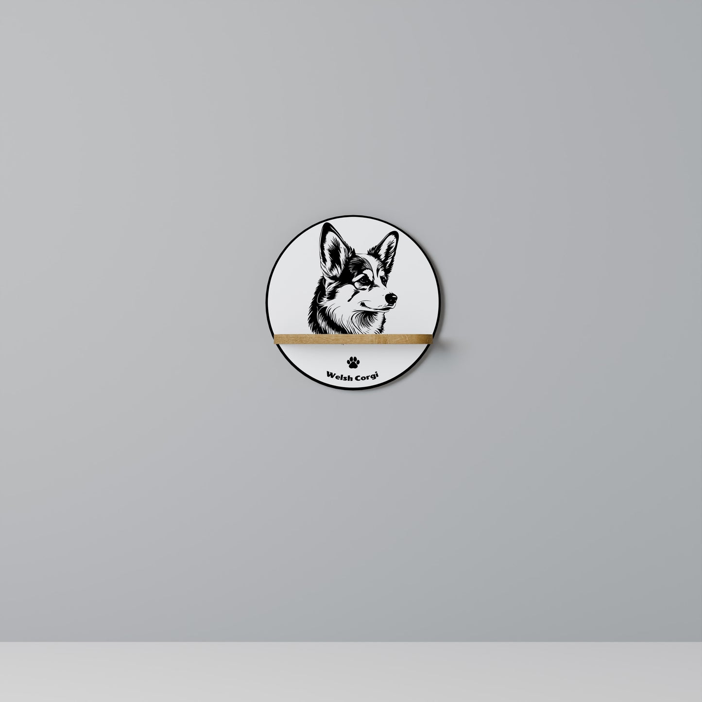 WELSH CORGI PEMBROKE Art Shelf