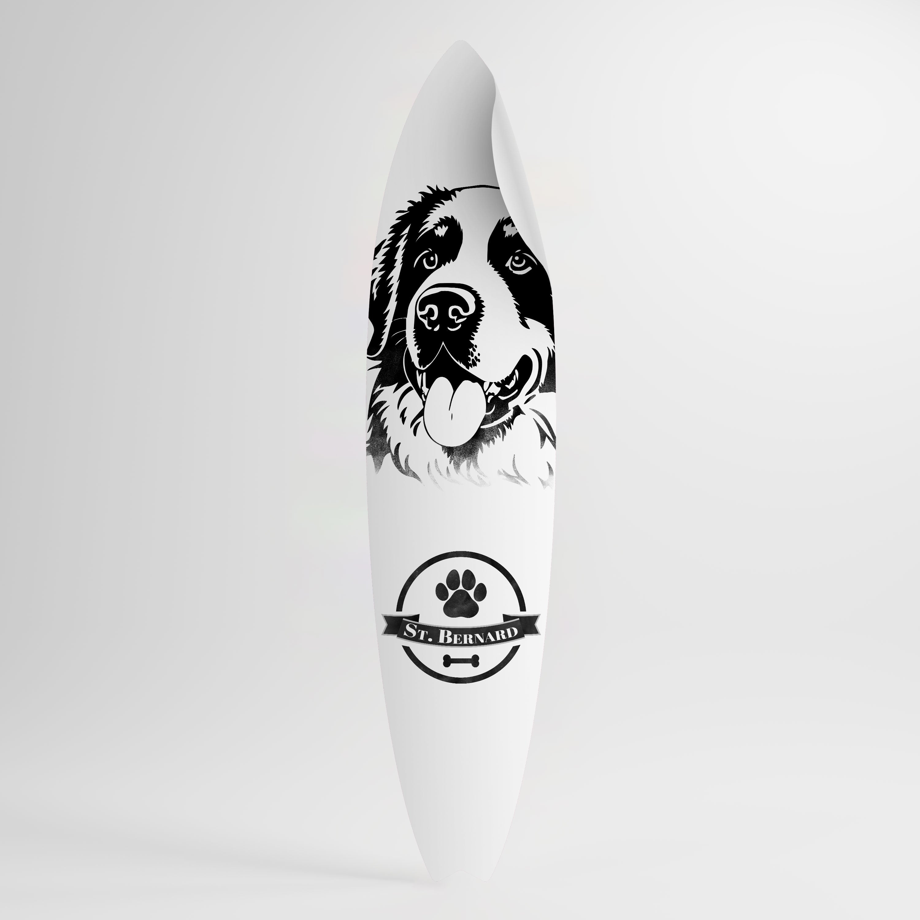 SAINT BERNARD Vinilo decorativo de tabla de surf