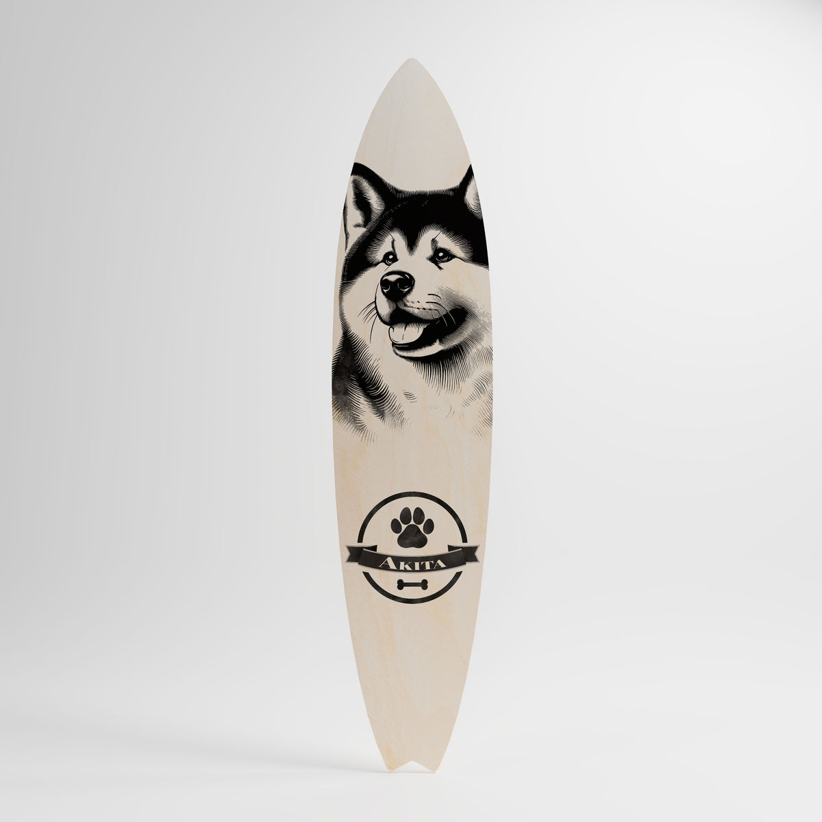 AKITA DOG Surfboard Decorative Panel