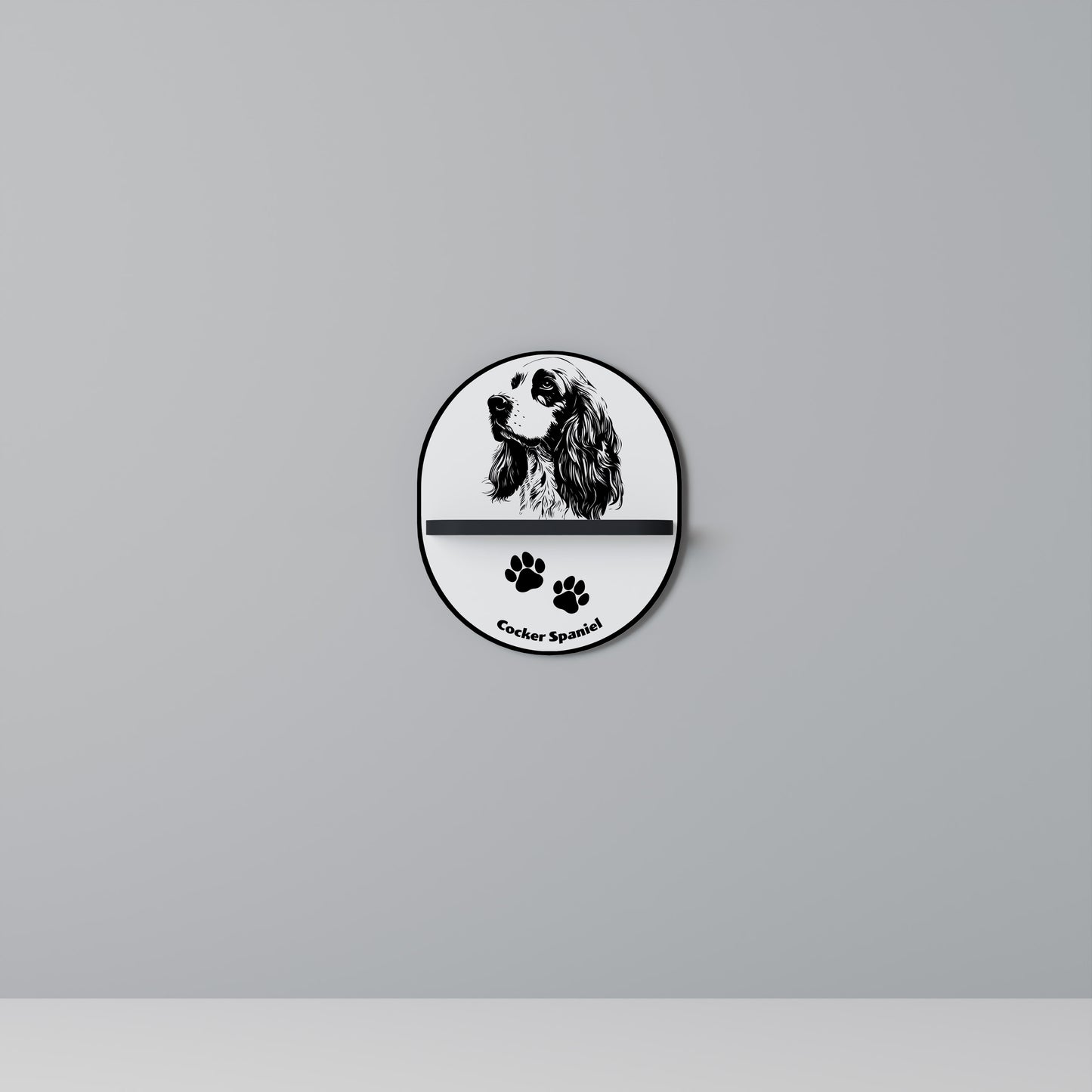 ENGLISH COCKER SPANIEL Art Shelf
