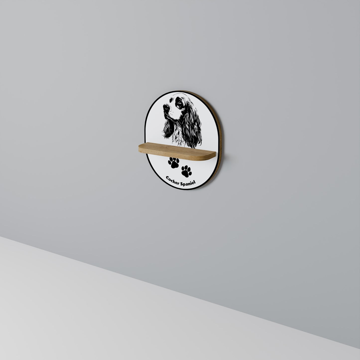 ENGLISH COCKER SPANIEL Art Shelf