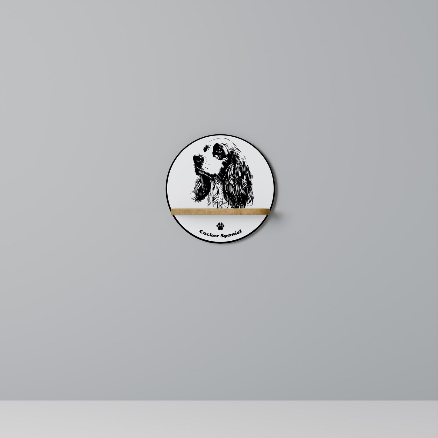 ENGLISH COCKER SPANIEL Art Shelf