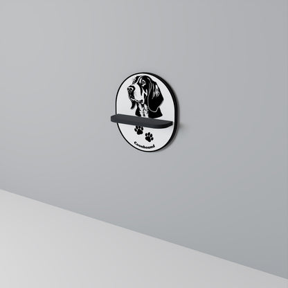 COONHOUND DOG Art Shelf