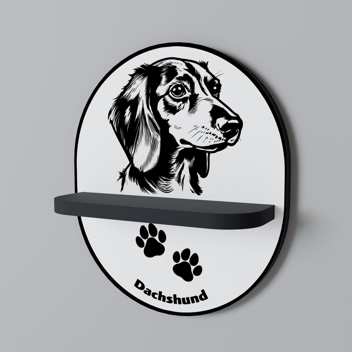 DACHSHUND DOG Estante Artístico