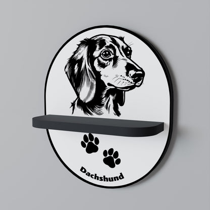 DACHSHUND DOG Estante Artístico