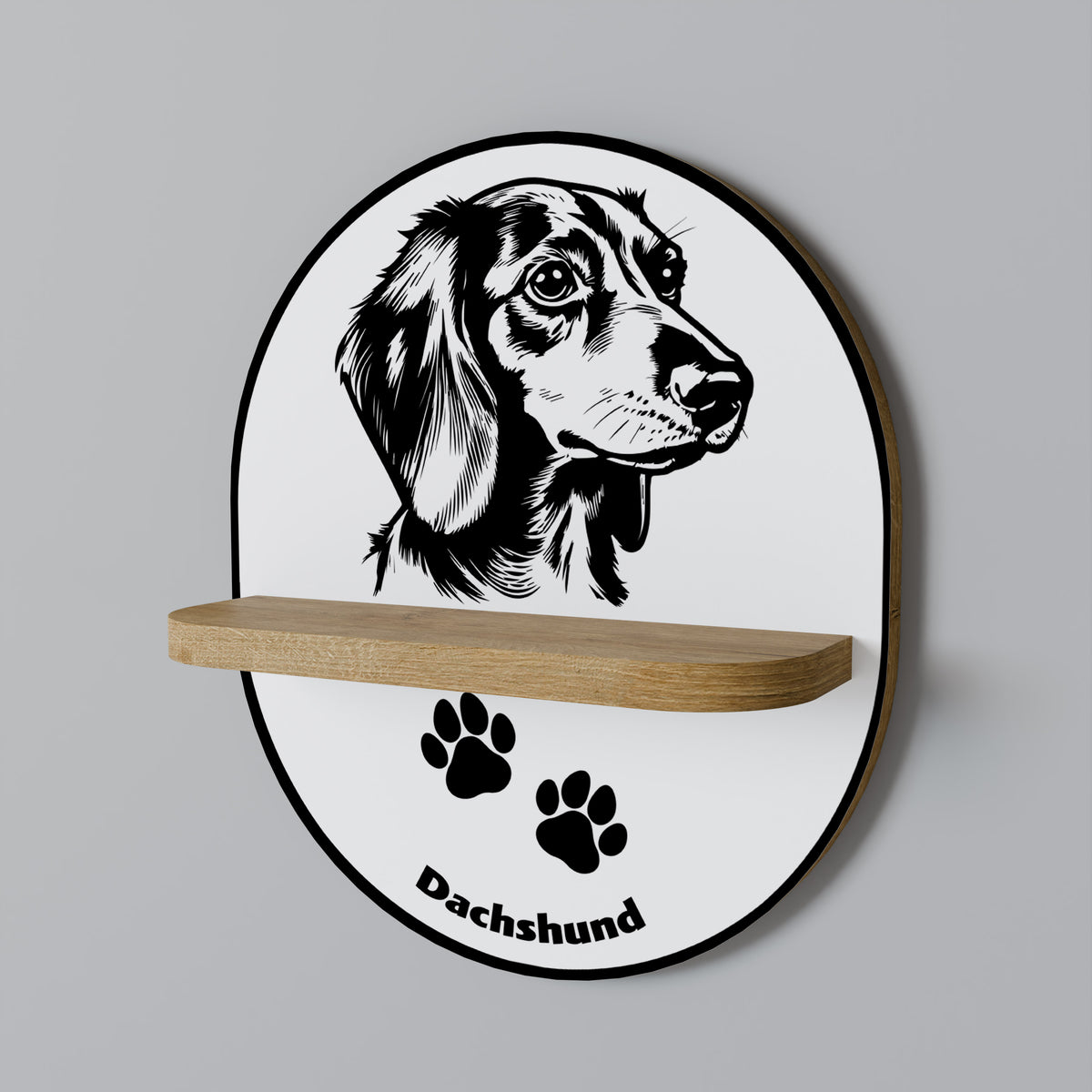 DACHSHUND DOG Estante Artístico