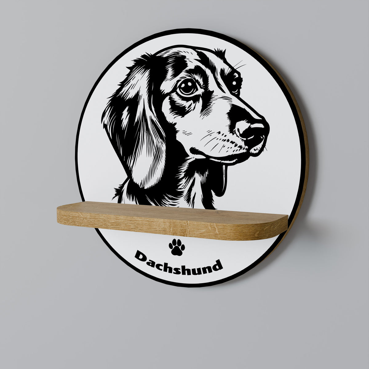 DACHSHUND DOG Estante Artístico
