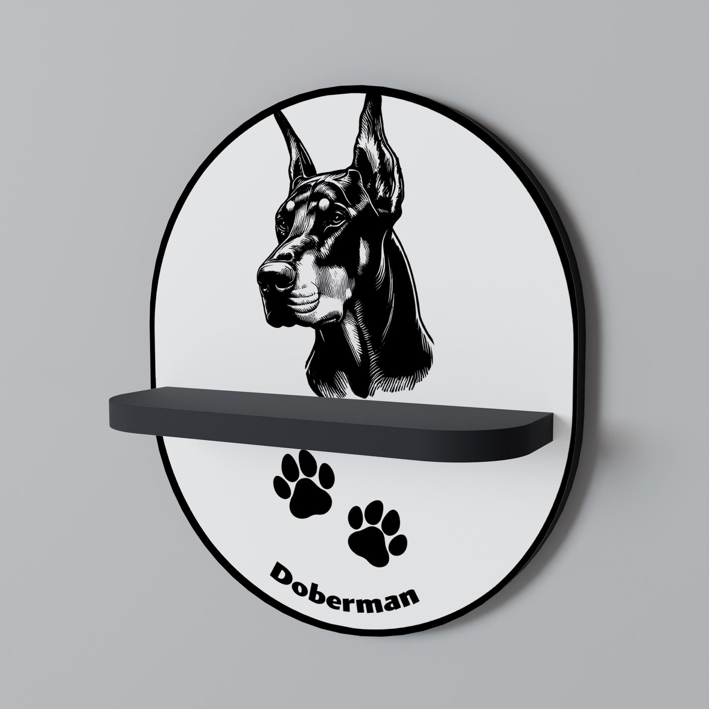 DOBERMAN DOG Estante Artístico