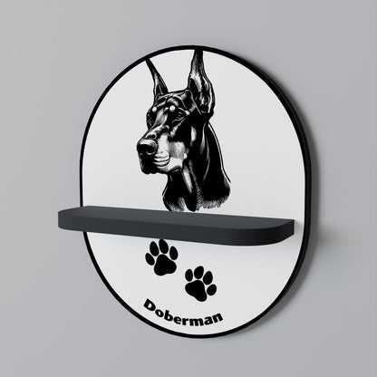 DOBERMAN DOG Estante Artístico