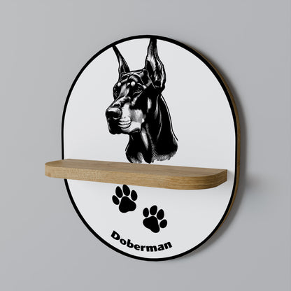 DOBERMAN DOG Estante Artístico