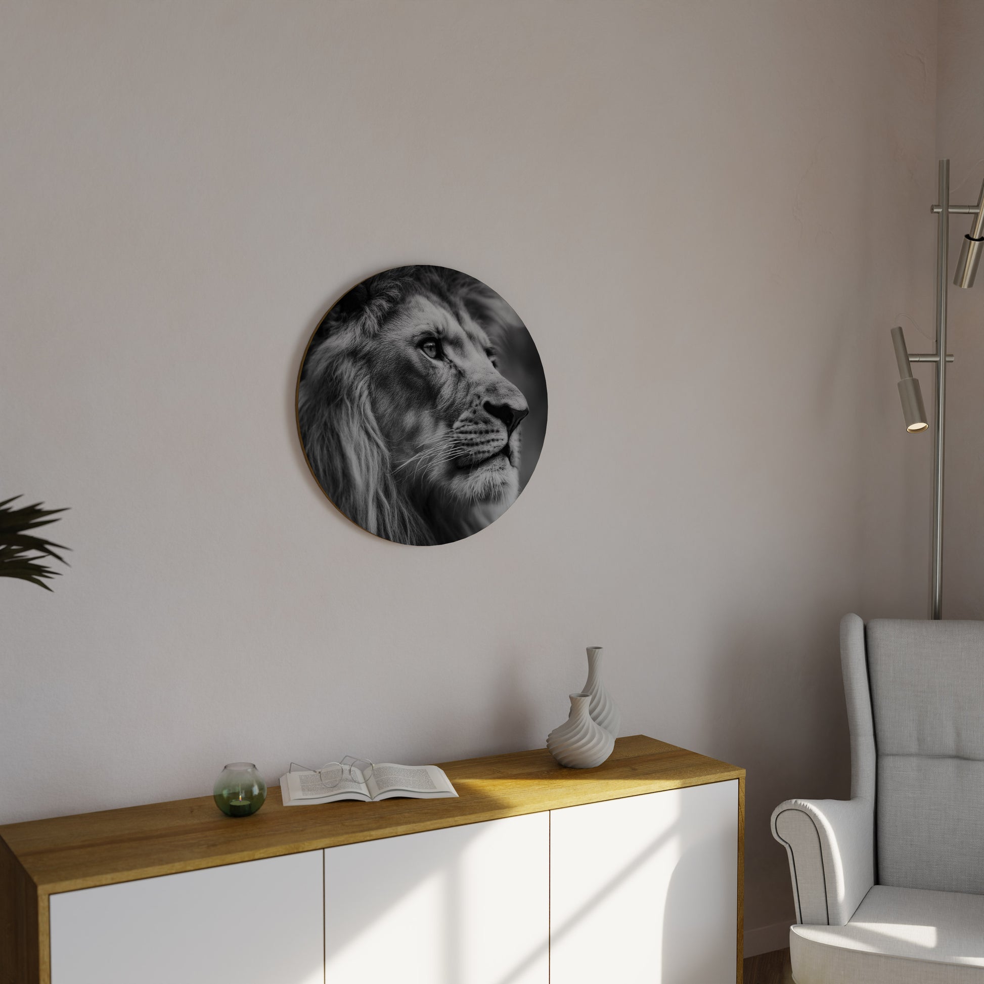 REFLEXIÓN REAL Arte de pared redondo