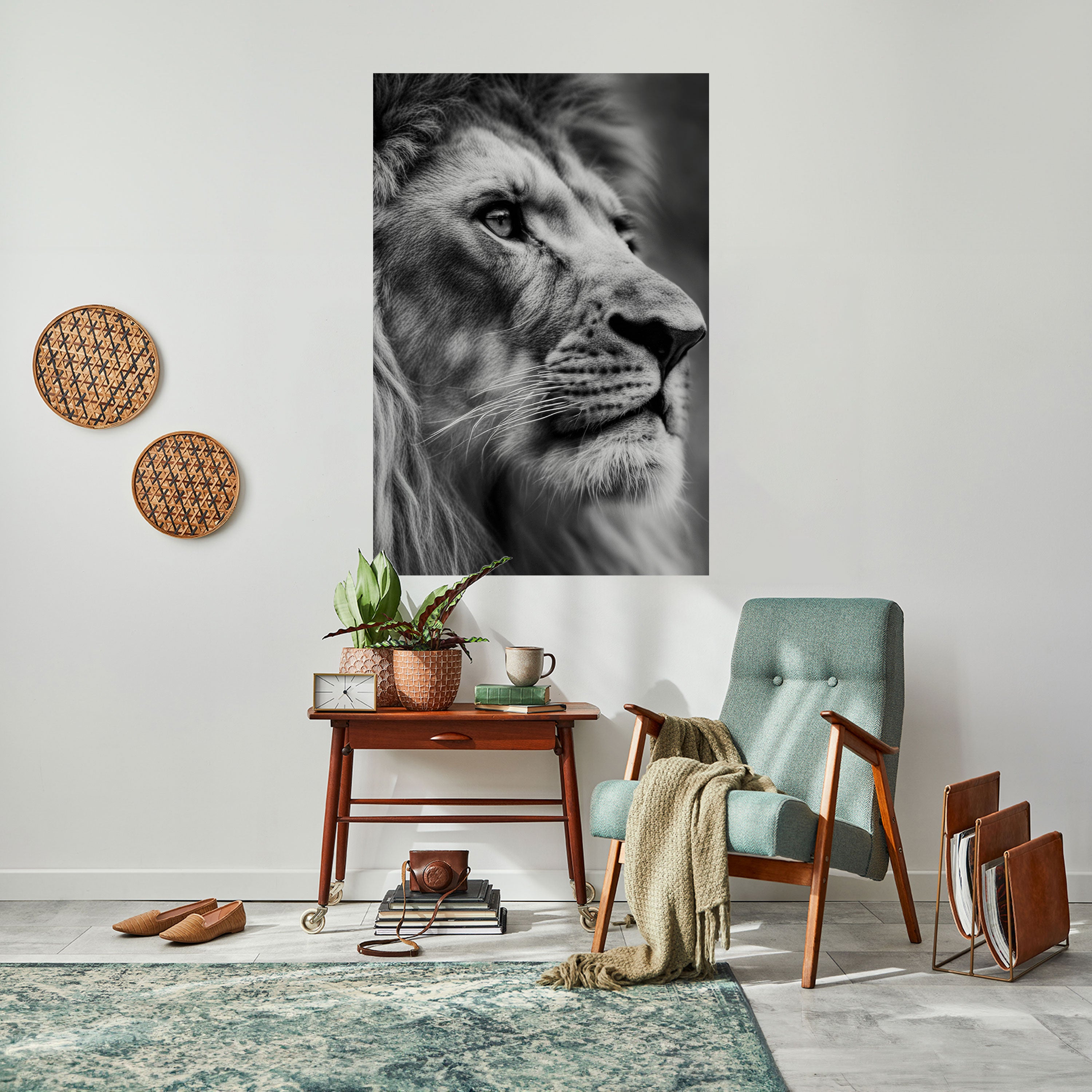 ROYAL REFLECTION Peel and Stick Vertical Poster