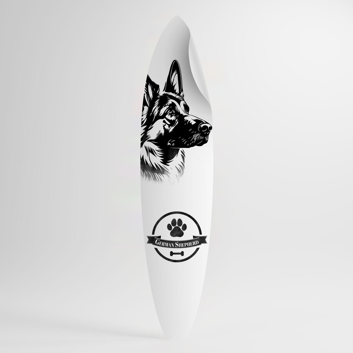 GERMAN SHEPARD Vinilo decorativo de tabla de surf