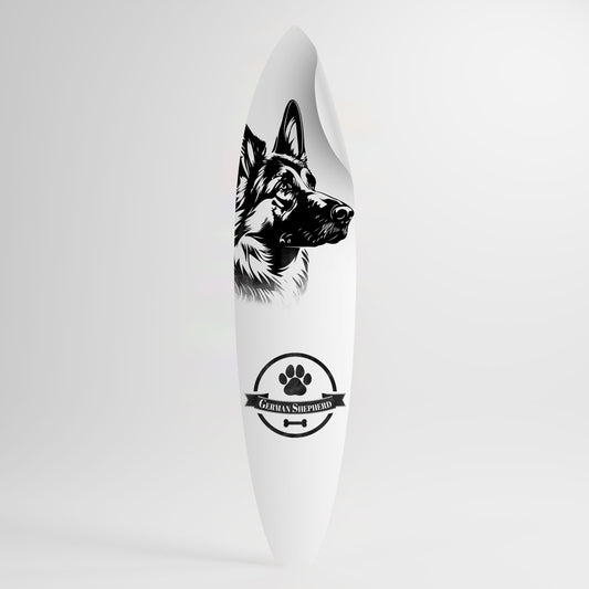 GERMAN SHEPARD Vinilo decorativo de tabla de surf