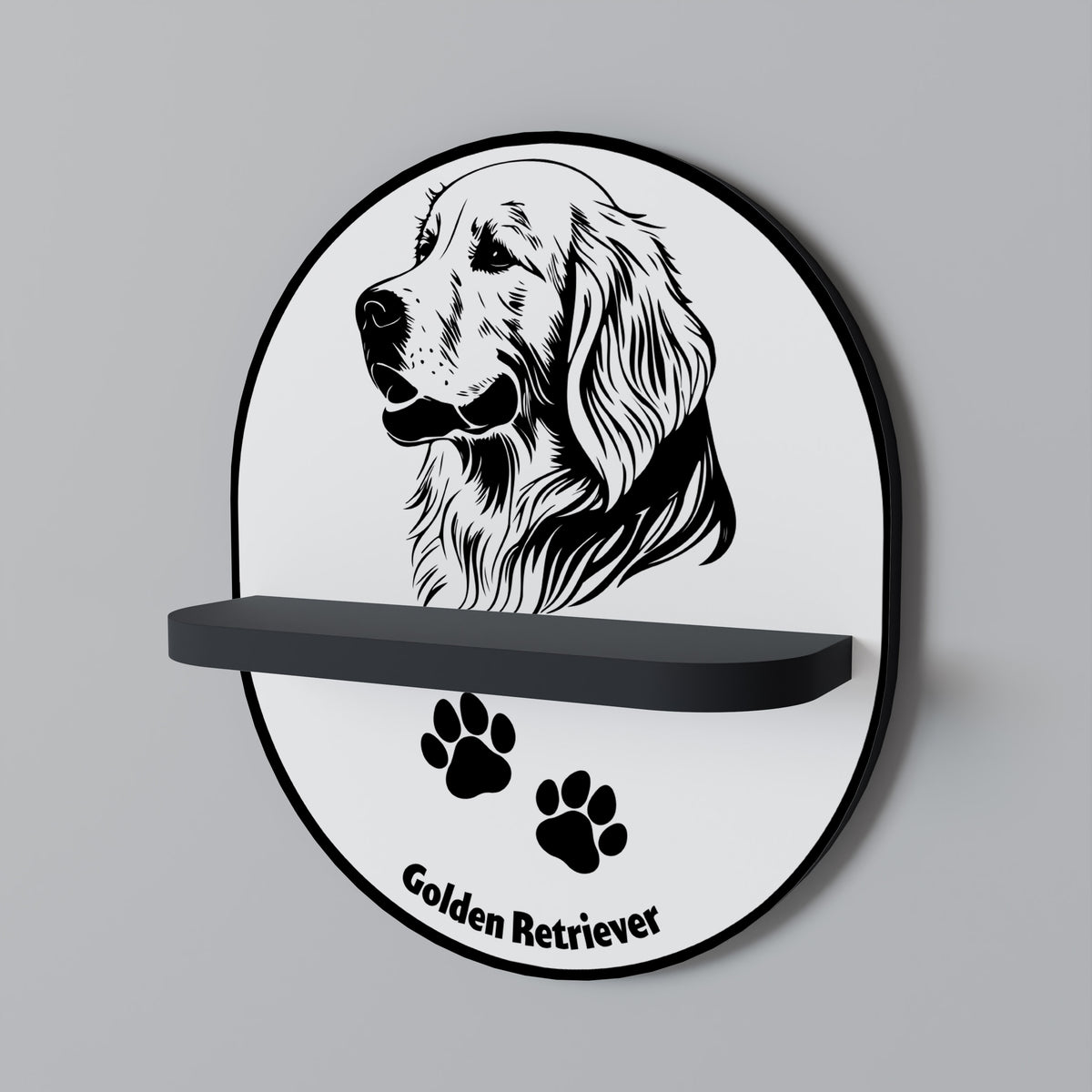 GOLDEN RETRIEVER Estante Artístico