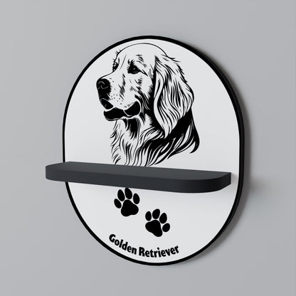 GOLDEN RETRIEVER Estante Artístico