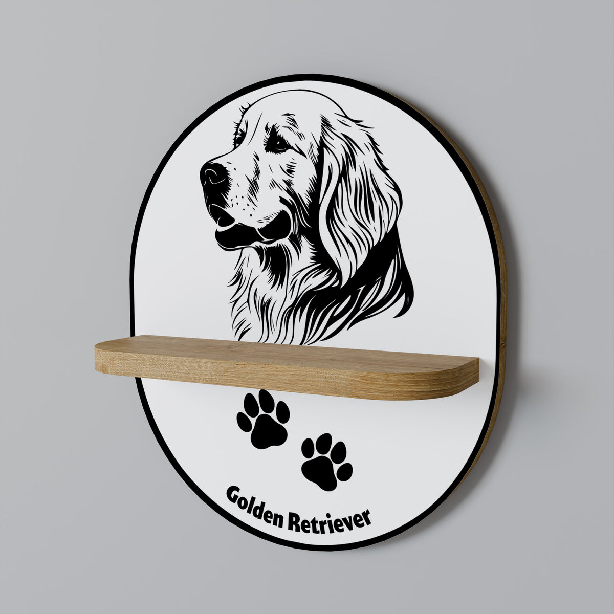 GOLDEN RETRIEVER Estante Artístico