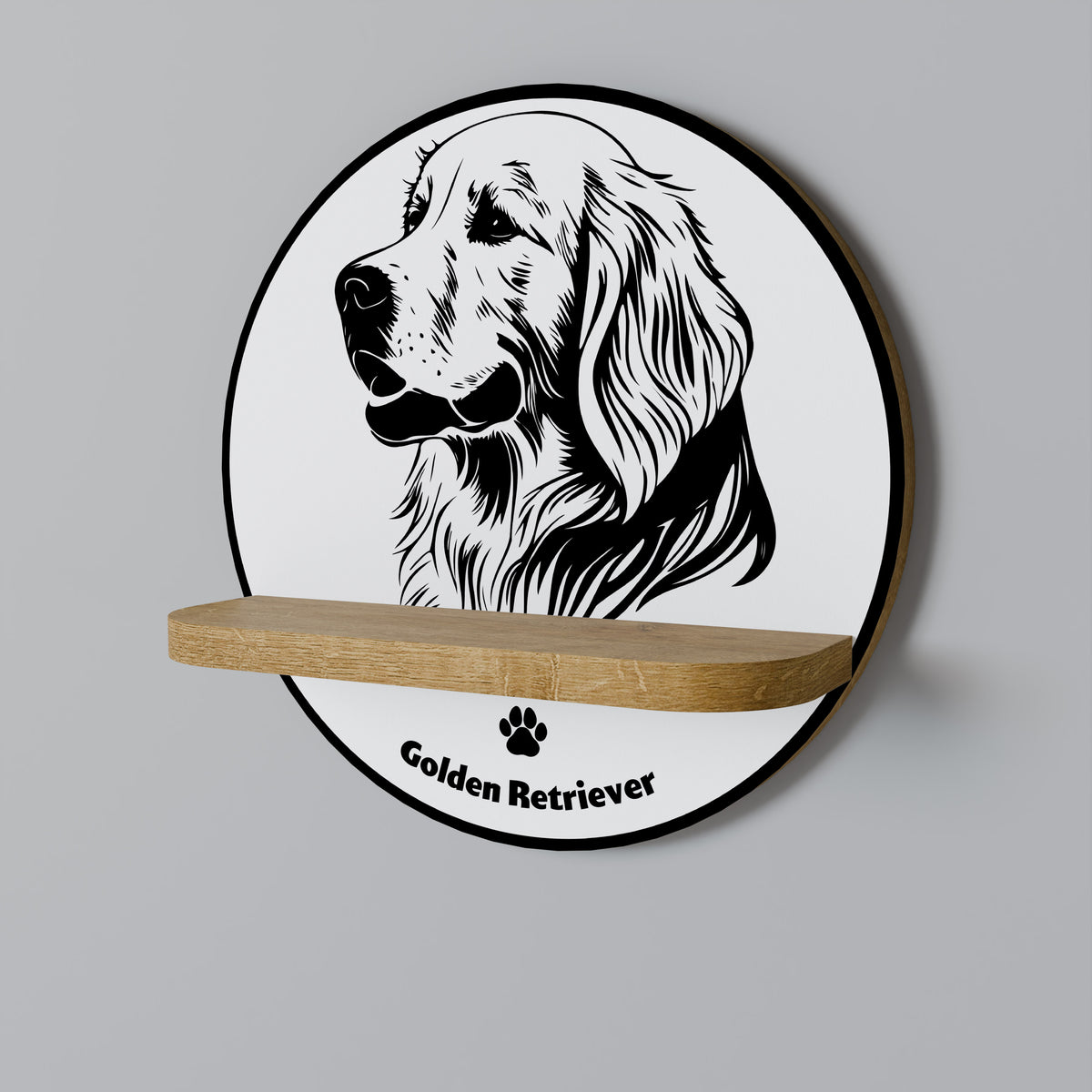 GOLDEN RETRIEVER Estante Artístico