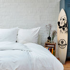 GOLDEN RETRIEVER Panel decorativo de tabla de surf