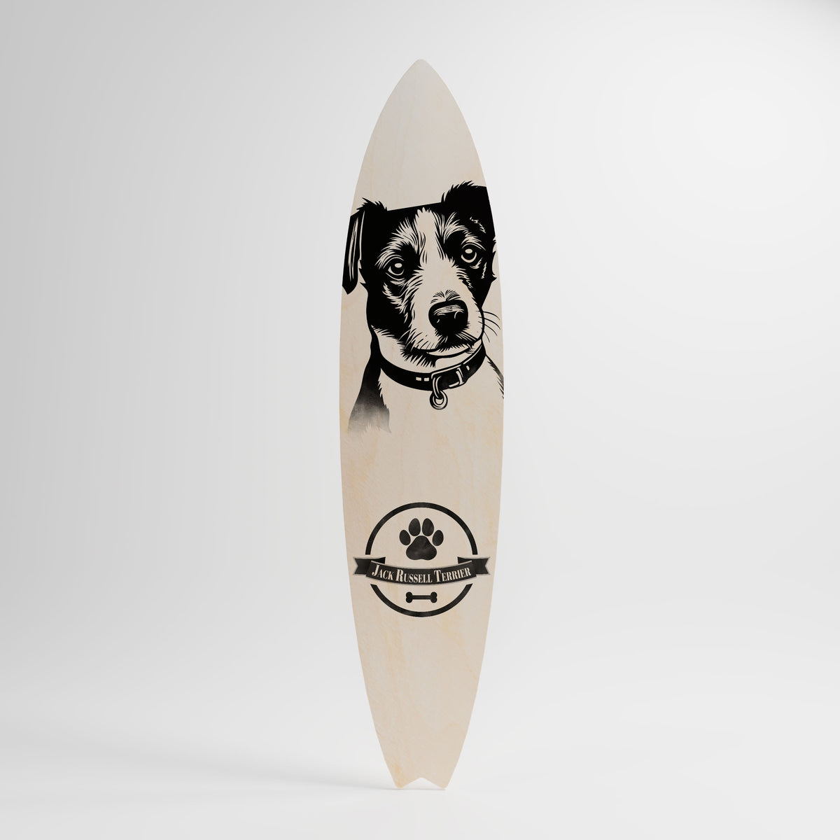 JACK RUSSEL TERRIER Panel decorativo de tabla de surf