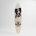 JACK RUSSEL TERRIER Panel decorativo de tabla de surf
