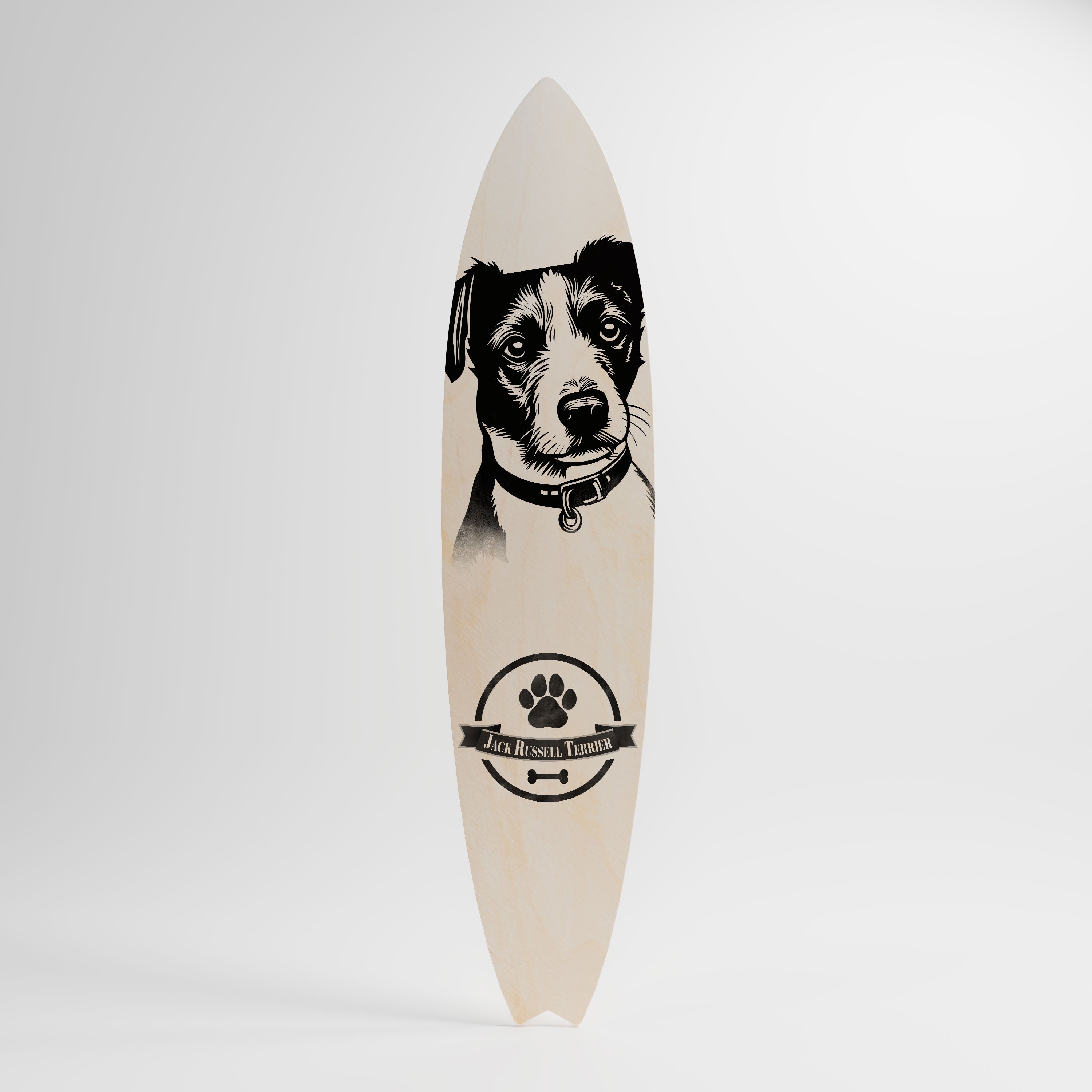 JACK RUSSEL TERRIER Panel decorativo de tabla de surf