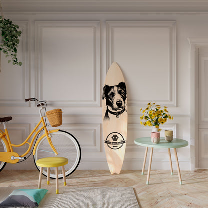 JACK RUSSEL TERRIER Panel decorativo de tabla de surf
