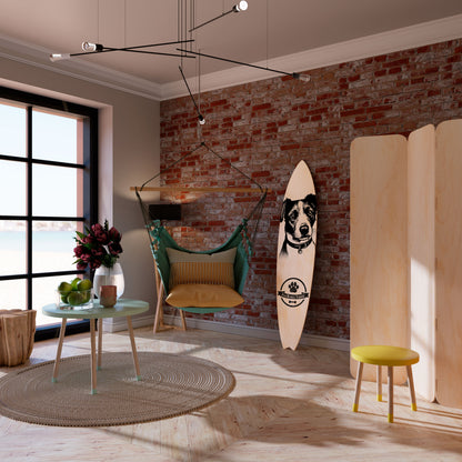 JACK RUSSEL TERRIER Panel decorativo de tabla de surf