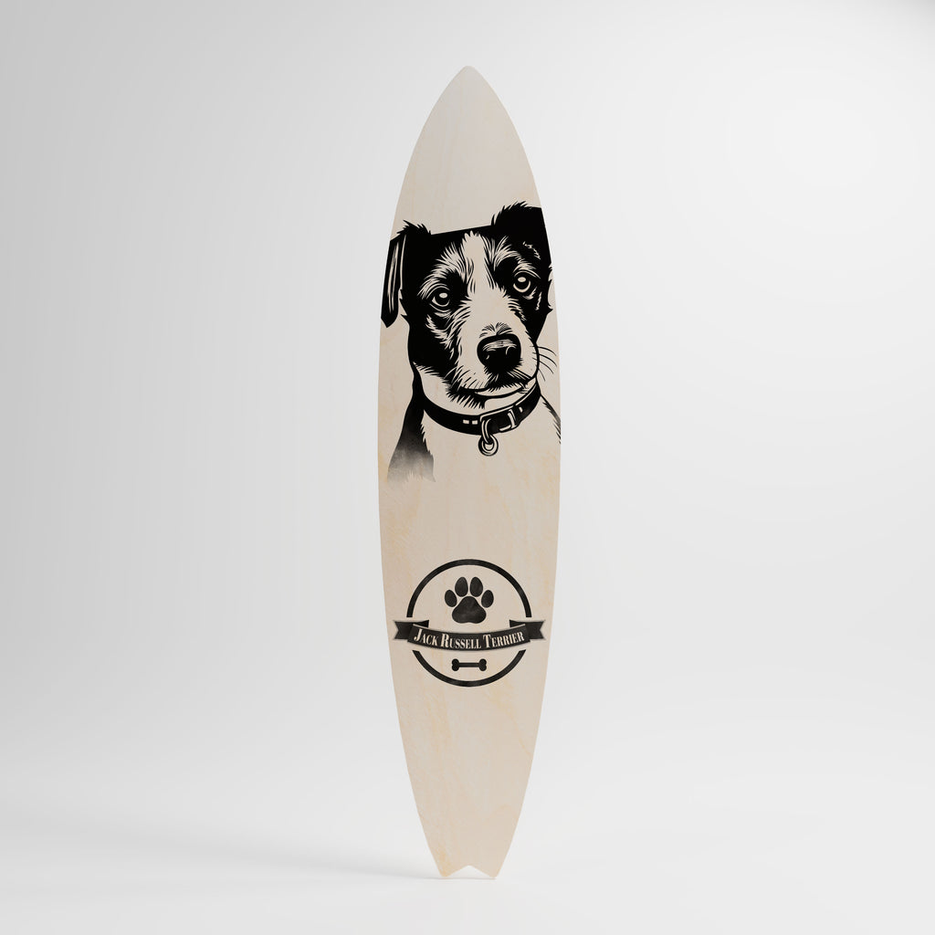 JACK RUSSEL TERRIER Panel decorativo de tabla de surf