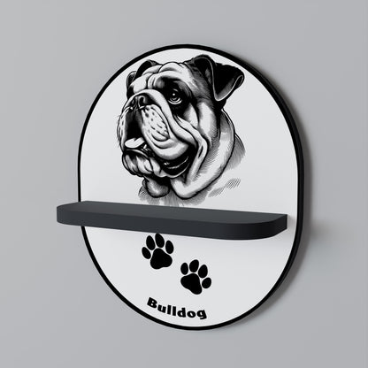 BULLDOG DOG Estante Artístico