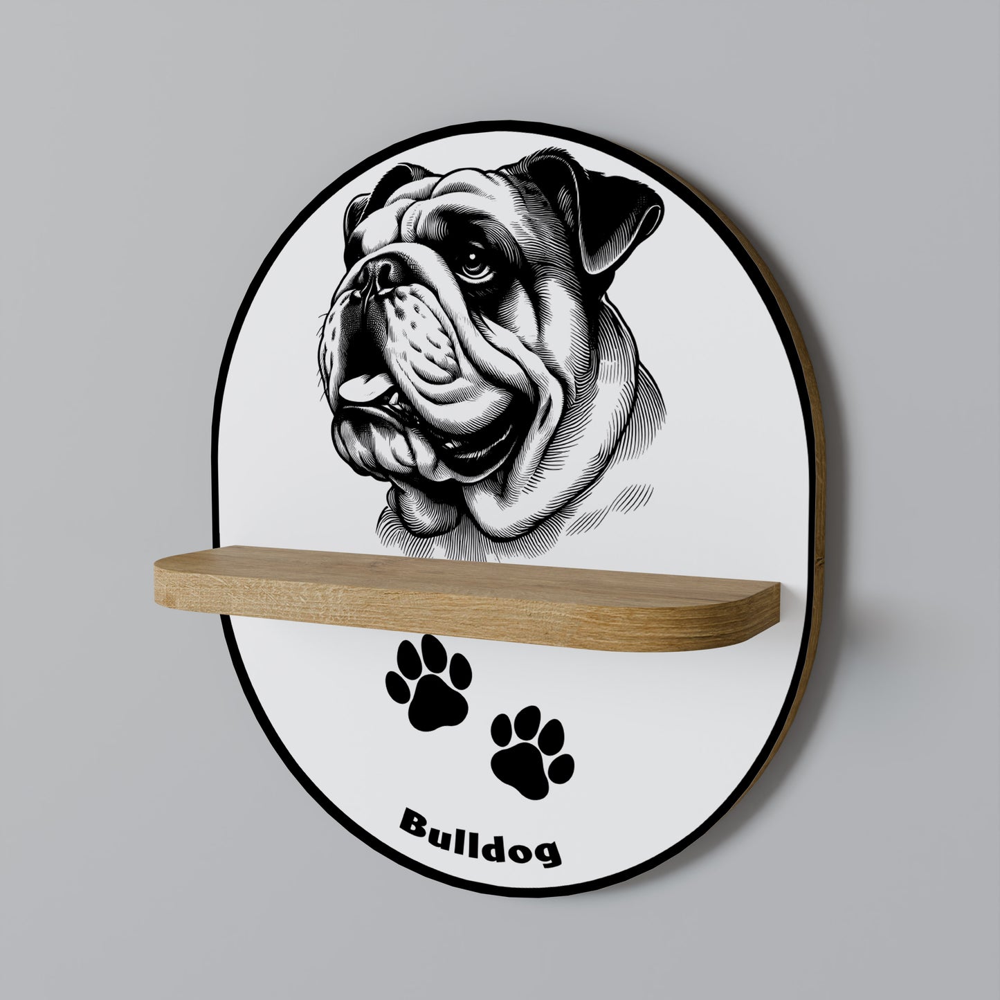BULLDOG DOG Estante Artístico