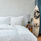 BULLDOG DOG Panel decorativo de tabla de surf