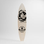 BULLDOG DOG Panel decorativo de tabla de surf