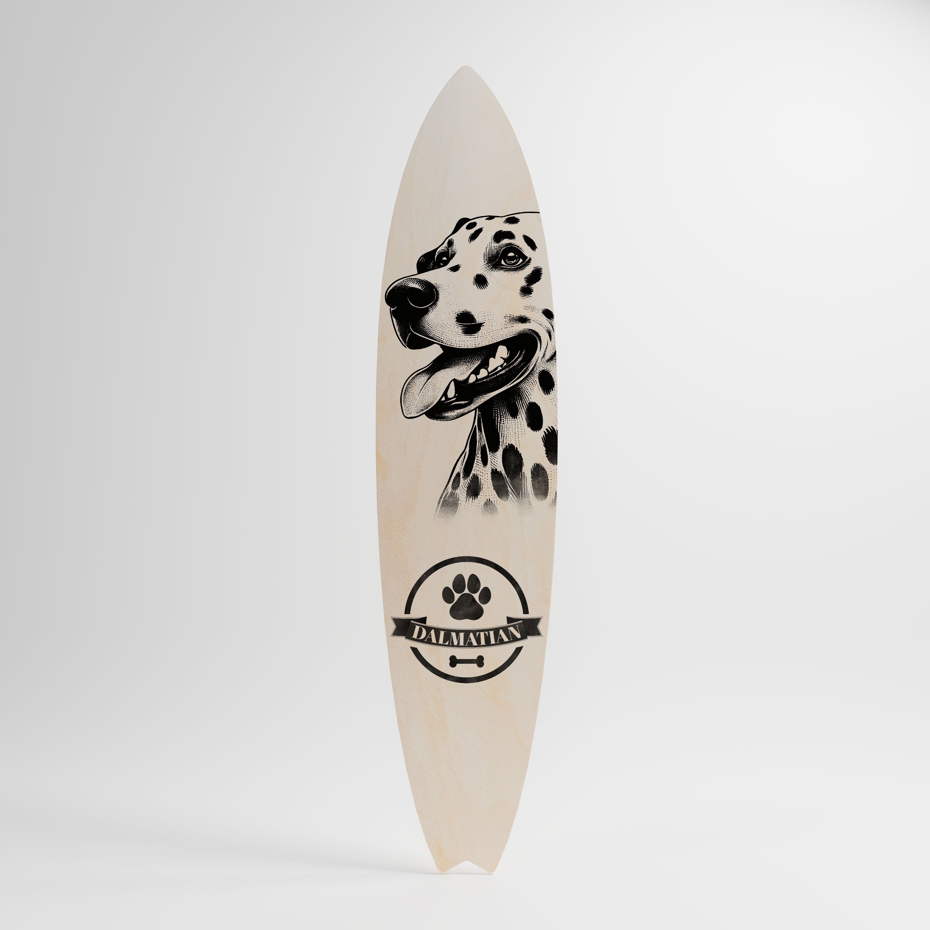 DALMATIAN DOG Panel decorativo de tabla de surf