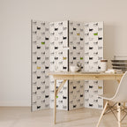 CATS COMPILATION 4-Panel Room Divider