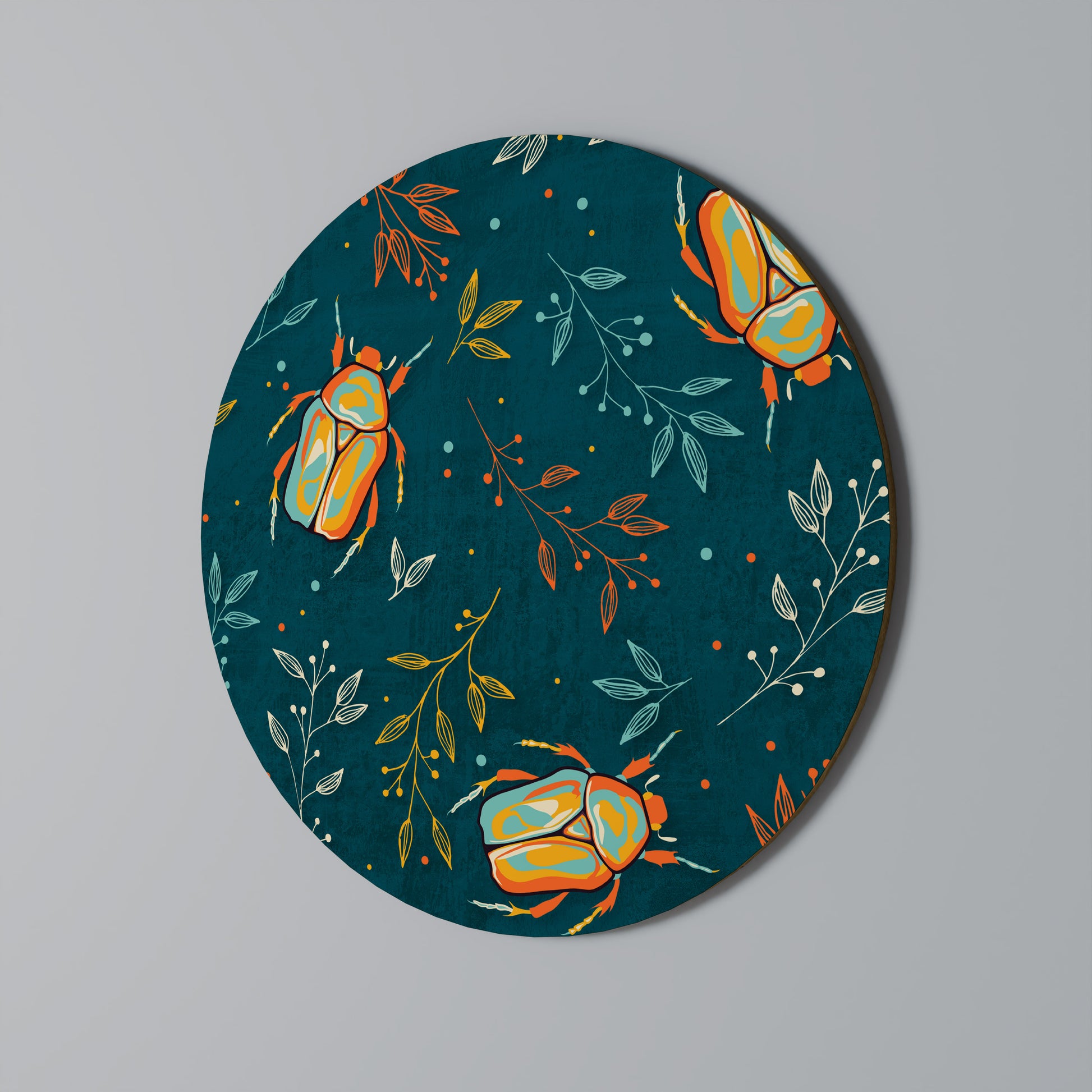Arte de pared redondo INSECTOS DE OTOÑO