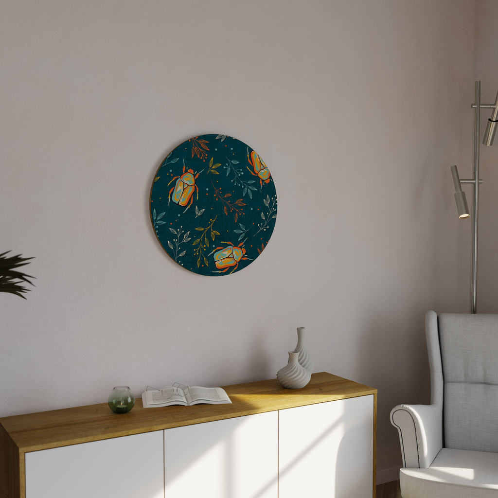 Arte de pared redondo INSECTOS DE OTOÑO