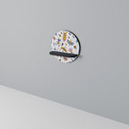 COLORFUL INSECTS Estante Redondo Decorativo en Acabado Negro