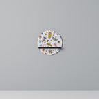 COLORFUL INSECTS Estante Redondo Decorativo en Acabado Negro